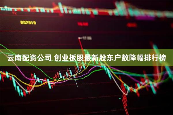 云南配资公司 创业板股最新股东户数降幅排行榜
